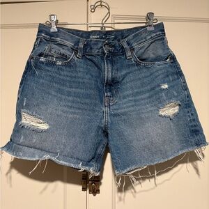 Old Navy High Rise Slouchy Straight Denim Short